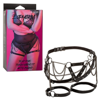 EUPHORIA THIGH HARNESS W/ CHAINS PLUS SIZE
