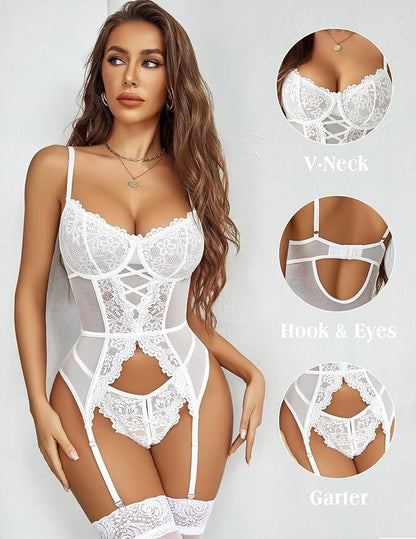 Sexy lingerie sets Amazon cross-border fashion new lace sexy lingerie set