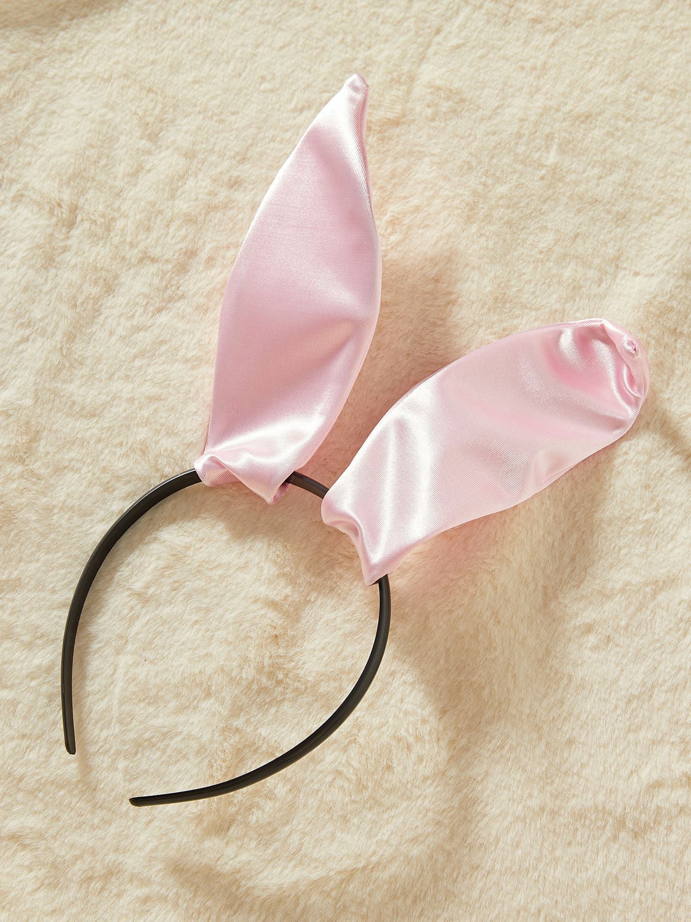 Lingerie Bodystocking Sexy Pink Bunny Girl Uniform Furry Bunny Ears and Tail Jumpsuit