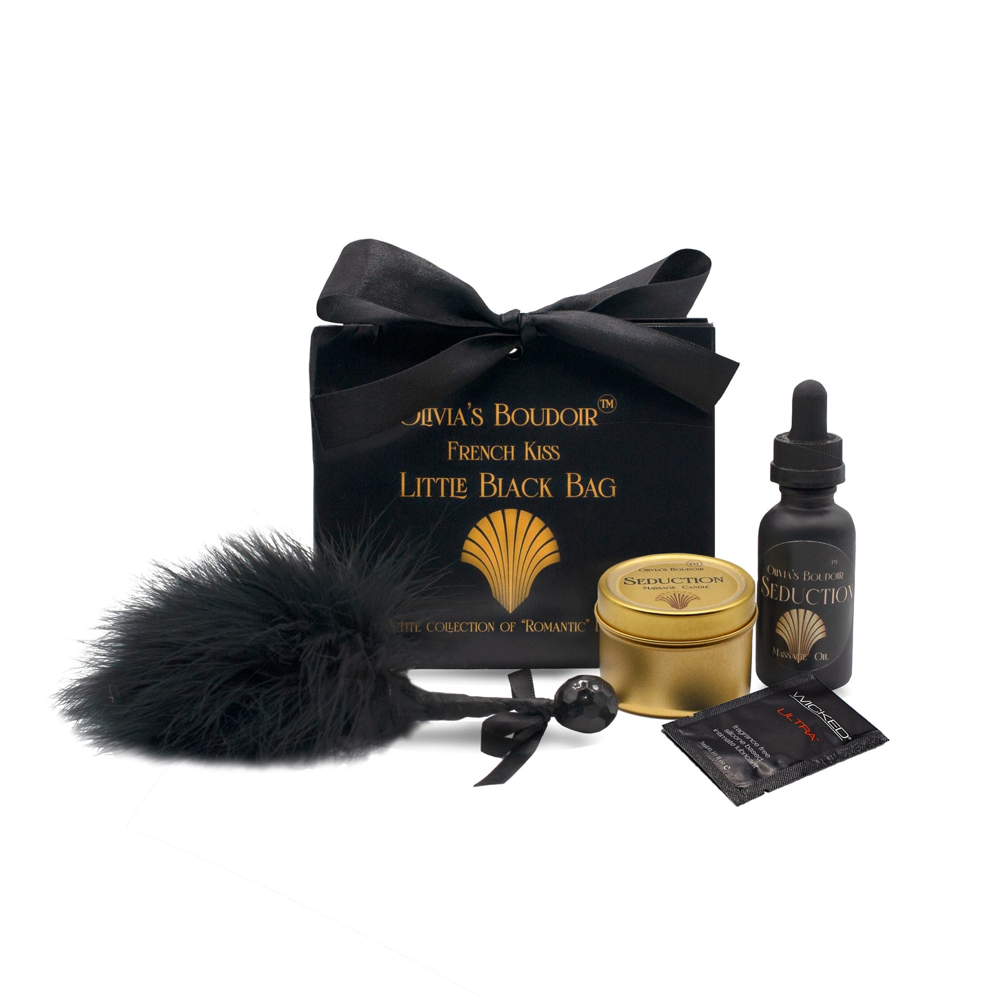 LITTLE BLACK BAG FRENCH KISS W/ MAGNETIC CLOSURE