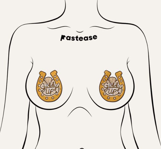 PASTEASE GIDDY UP SPARKLING GOLDEN NIPPLE