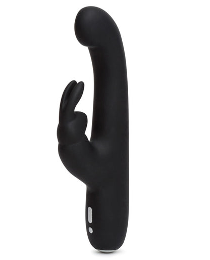 HAPPY RABBIT SLIMLINE G-SPOT RECHARGEABLE VIBRATOR BLACK