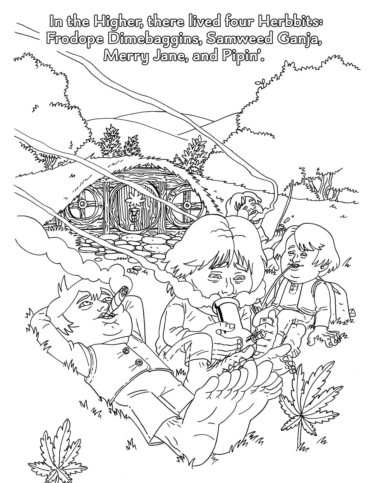 LORD OF SMOKE RINGS COLORING BOOK (NET)