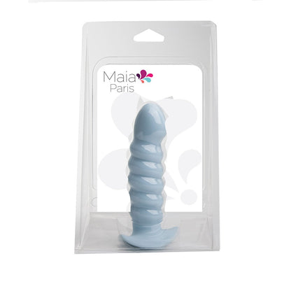 PARIS 6 SILICONE DONG PASTEL BLUE "