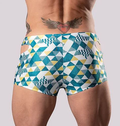 CUT IT OUT! CUTOUT SHORT BLUE SMALL