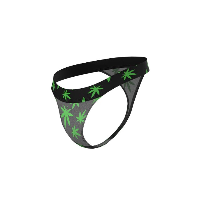 HAZY DAYZ MICRO THONG POTLEAF L/XL
