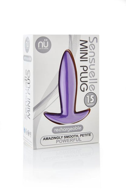 SENSUELLE MINI BUTT PLUG PURPLE
