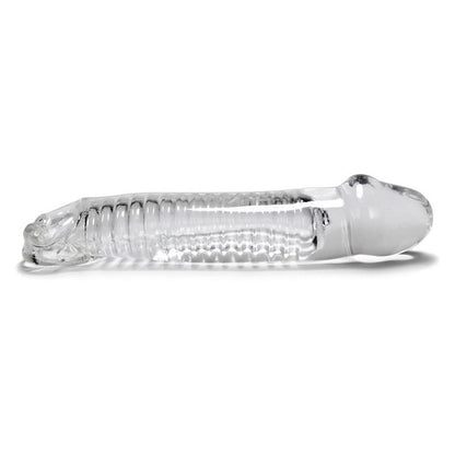 MUSCLE SMOOTH COCKSHEATH W/LENGTH INSET OXBALLS CLEAR (NET)