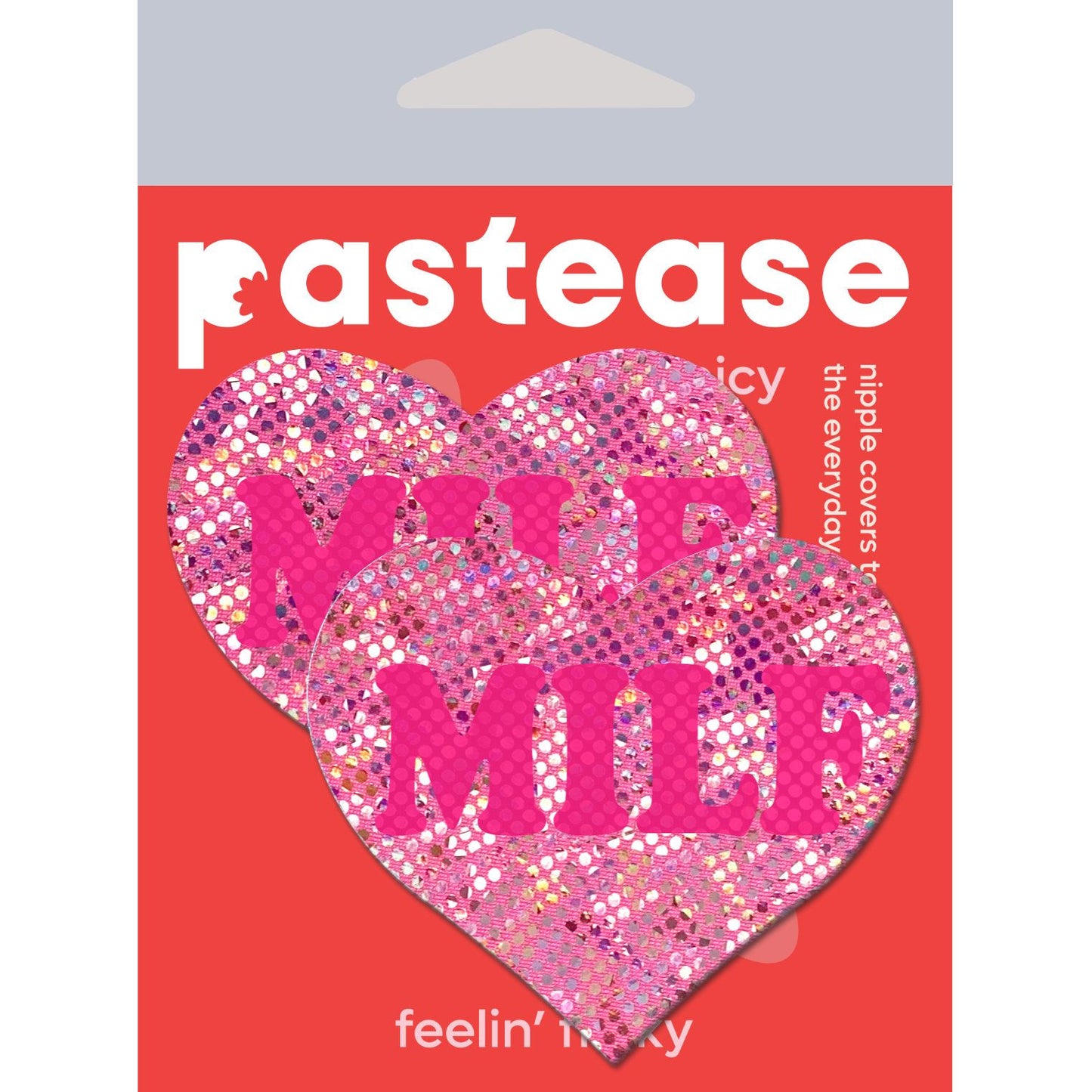 PASTEASE LOVE MILF NEON PINK DISCO HEART
