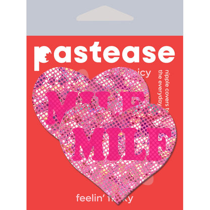 PASTEASE LOVE MILF NEON PINK DISCO HEART