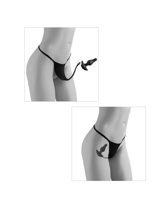 (D) HOOKUP PANTIES BOWTIE BIKI XL-XXL