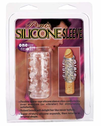 PENIS SILICONE SLEEVE W/RAISED NODULES (Out Beg Dec)