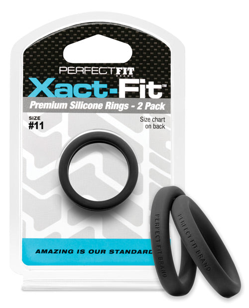 PERFECT FIT XACT-FIT #11 2 PK BLACK