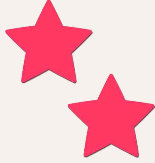 PASTEASE STAR GLOW IN THE DARK NEON PINK