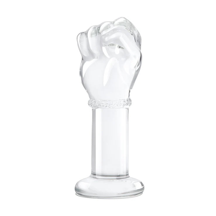 GLAS 5IN GLASS FIST BUTT PLUG