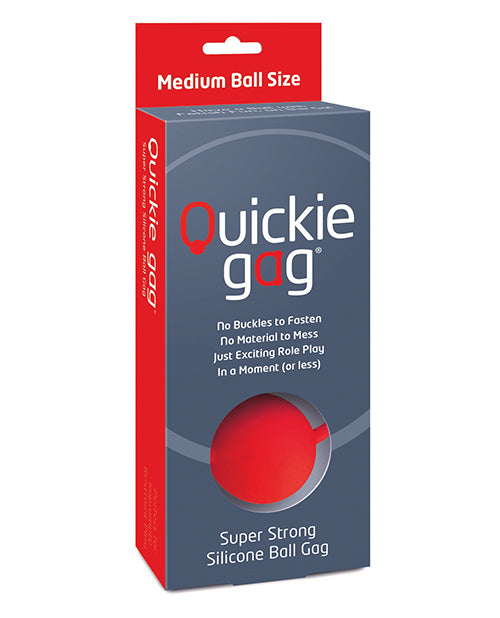 QUICKIE BALL GAG MEDIUM RED