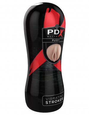 PDX ELITE VIBRATING PUSSY STROKER