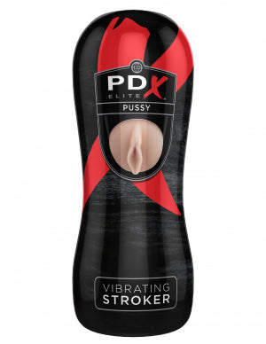 PDX ELITE VIBRATING PUSSY STROKER