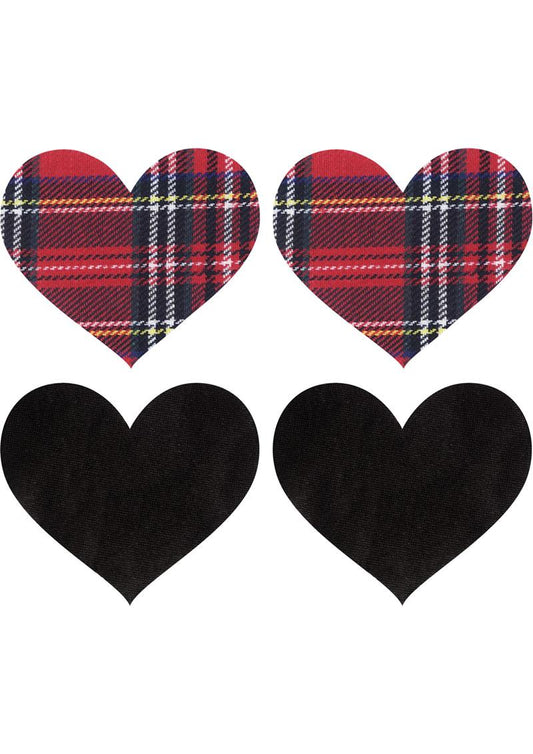 PASTIES SCHOOL GIRL HEARTS