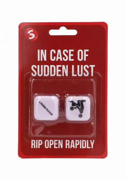 IN CASE OF SUDDEN LUST SEX DICE