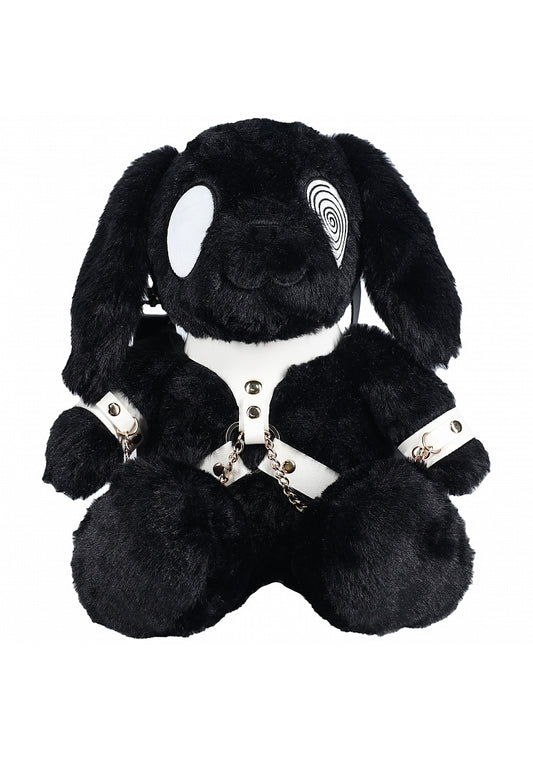 BUNNY BACKPACK CIRCLE EYE LARGE BLACK