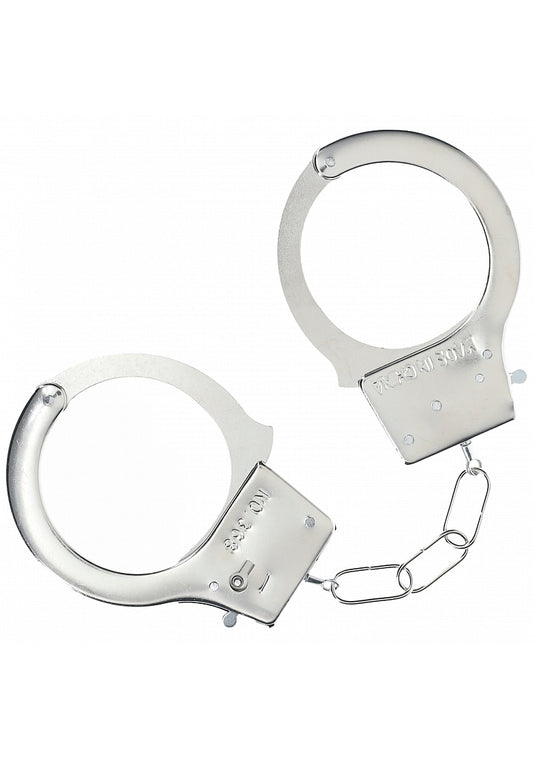 OUCH! CLASSIC METAL HANDCUFFS SILVER