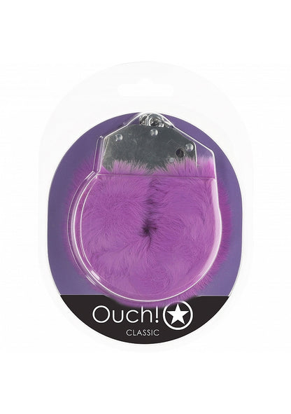 OUCH! CLASSIC FLUFFY HANDCUFFS PURPLE