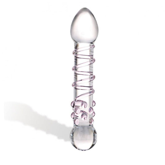 GLAS SPIRAL STAIRCASE FULL TIP DILDO