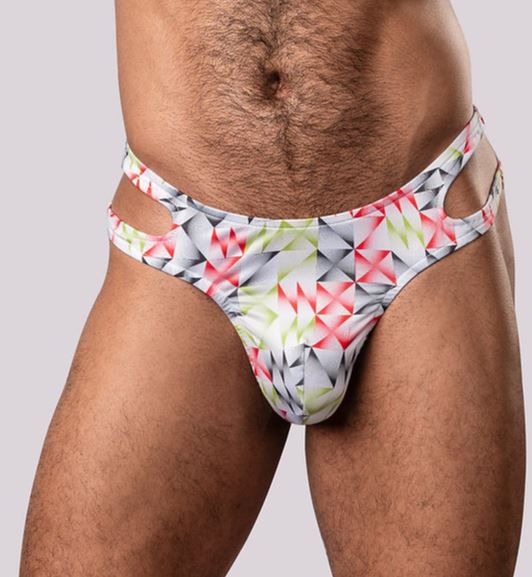 CUT IT OUT! CUTOUT THONG RED L/XL