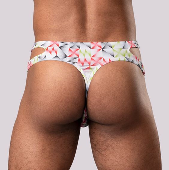 CUT IT OUT! CUTOUT THONG RED S/M