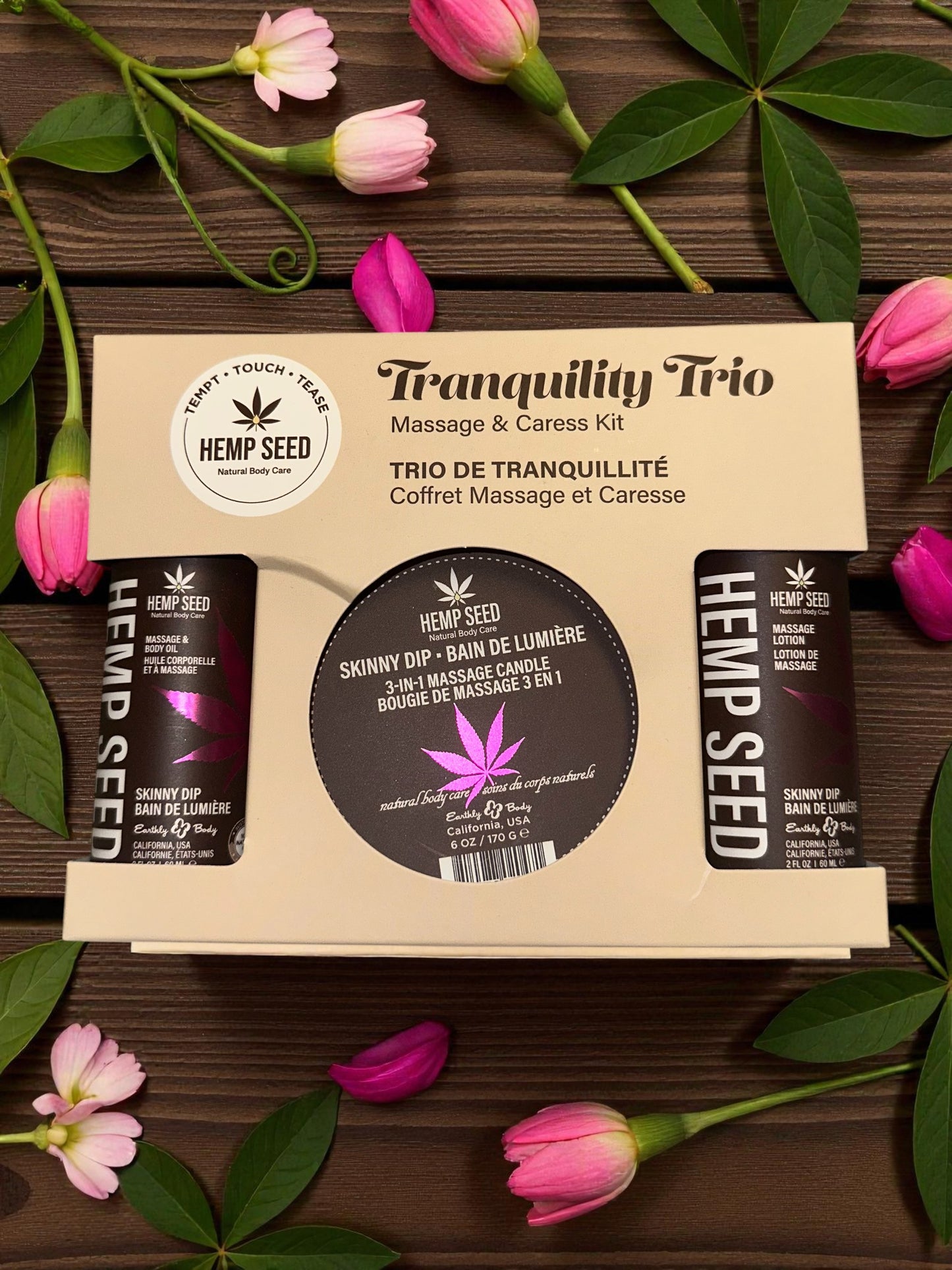 HEMP SEED TRANQUILITY TRIO GIFT SET