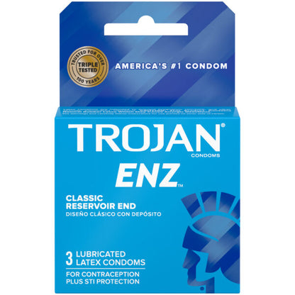 TROJAN ENZ (LUBED) 3PK