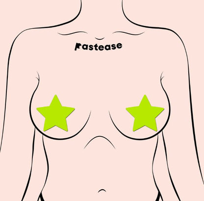 PASTEASE STAR GLOW IN THE DARK NEON YELLOW