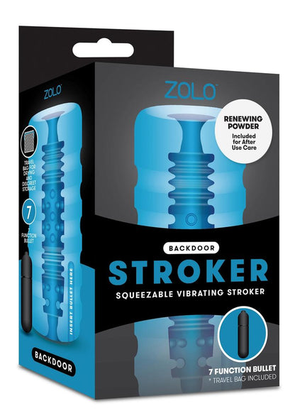 ZOLO BACKDOOR SQUEEZABLE VIBRATING STROKER