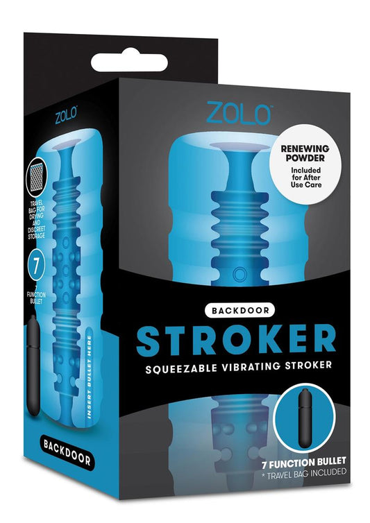 ZOLO BACKDOOR SQUEEZABLE VIBRATING STROKER